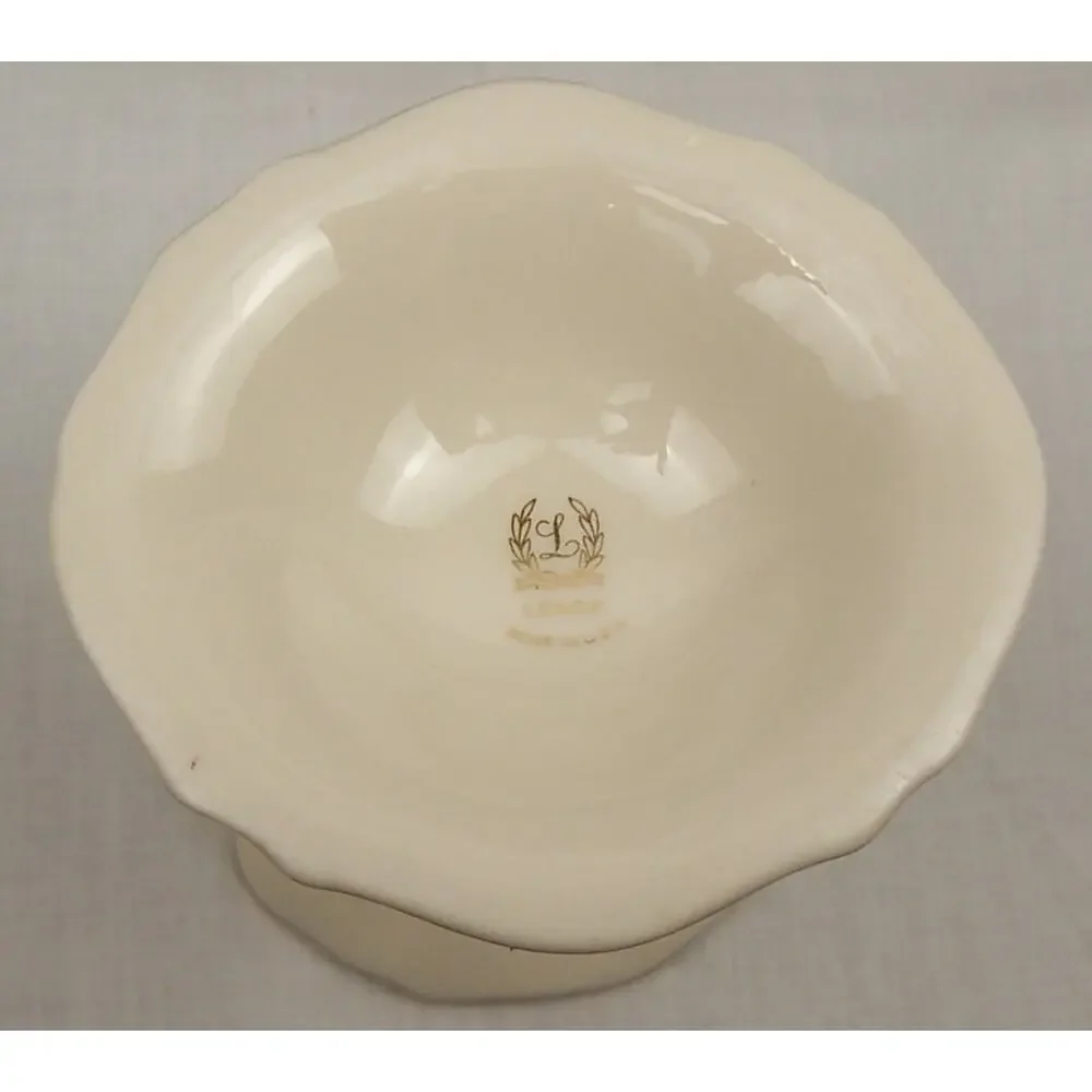 Vintage Lenox Symphony Candlestick Holder Ivory Fine China 24k Gold Replacement